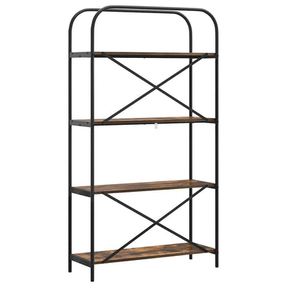 Libreria Rovere fumé 80 x 30 x 146 cm Legno multistrato