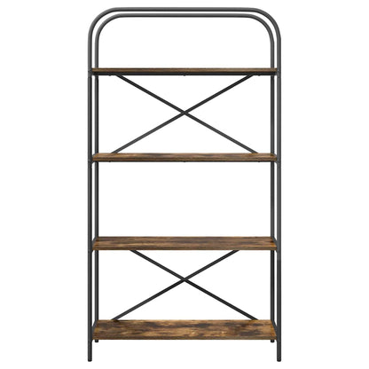 Libreria Rovere fumé 80 x 30 x 146 cm Legno multistrato