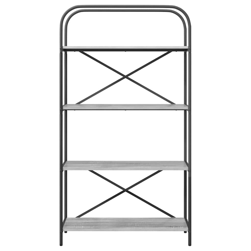 Libreria Grigio Sonoma 80 x 30 x 146 cm Legno multistrato