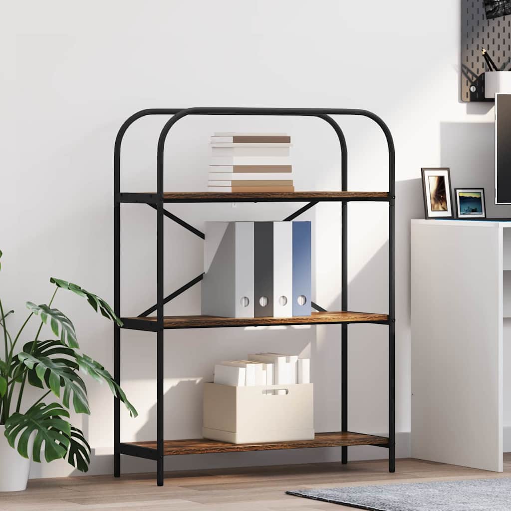 Libreria Rovere fumé 80 x 30 x 109 cm Legno multistrato