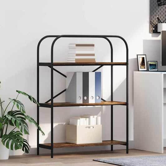 Libreria Rovere fumé 80 x 30 x 109 cm Legno multistrato