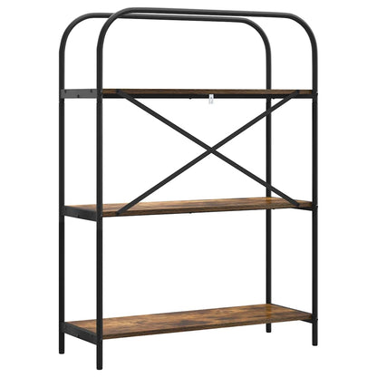 Libreria Rovere fumé 80 x 30 x 109 cm Legno multistrato