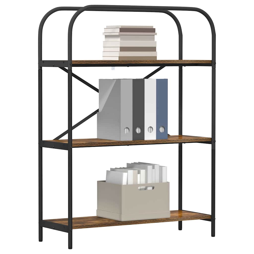 Libreria Rovere fumé 80 x 30 x 109 cm Legno multistrato