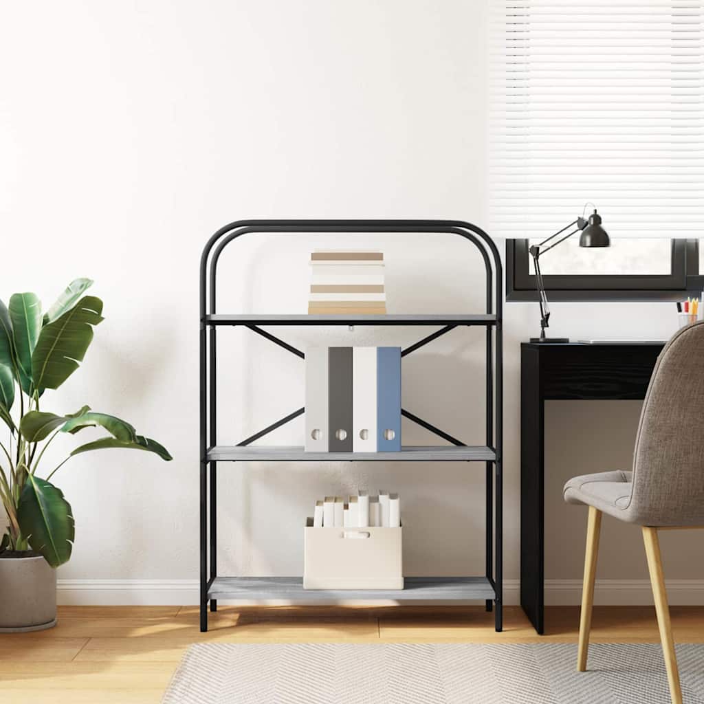 Libreria Grigio Sonoma 80 x 30 x 109 cm Legno multistrato