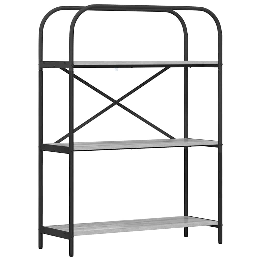 Libreria Grigio Sonoma 80 x 30 x 109 cm Legno multistrato