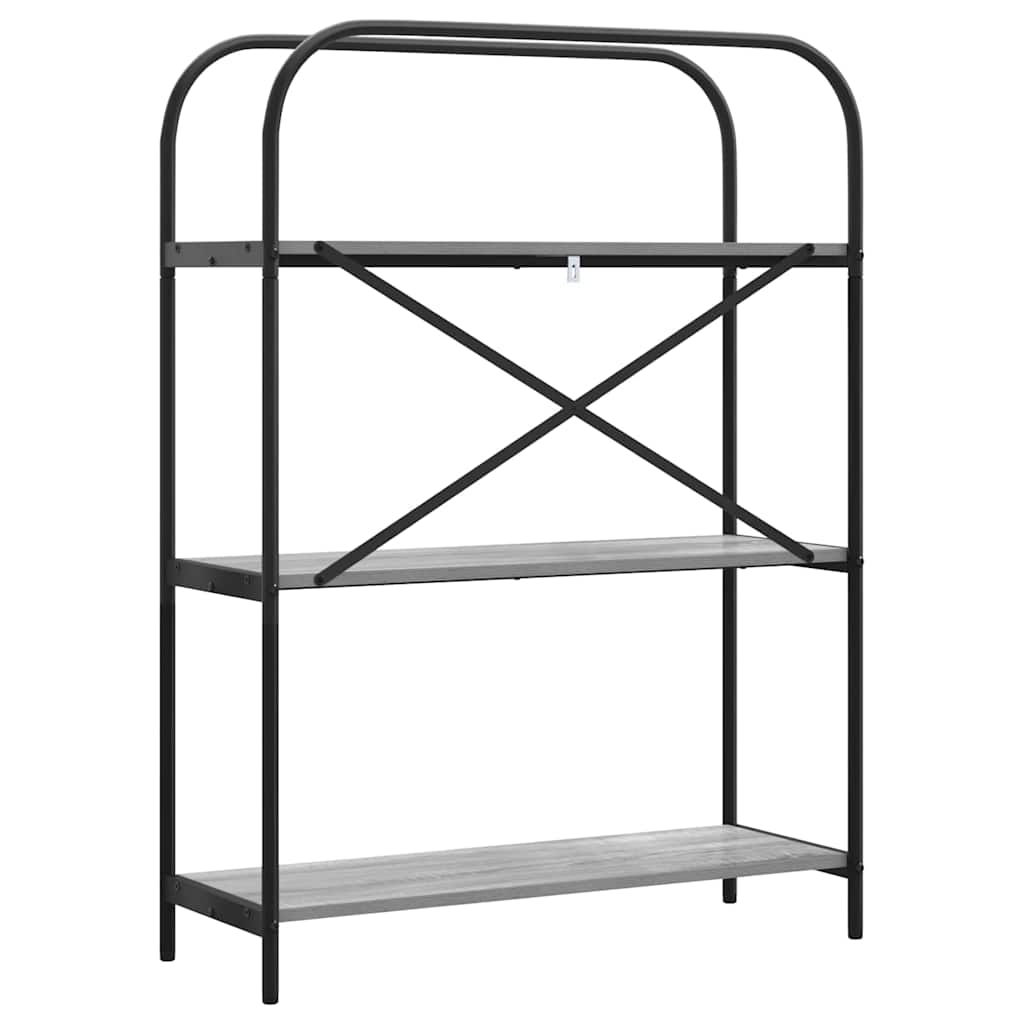 Libreria Grigio Sonoma 80 x 30 x 109 cm Legno multistrato