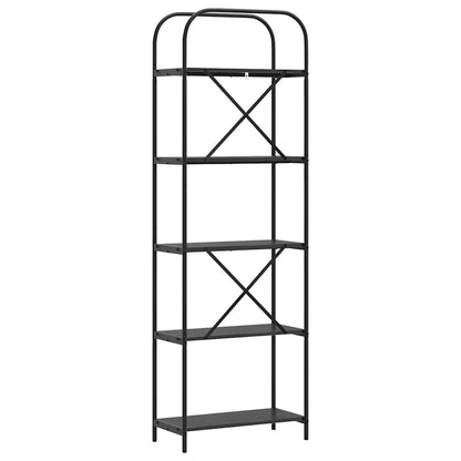 Libreria Rovere Nero 60 x 30 x 183 cm Legno multistrato