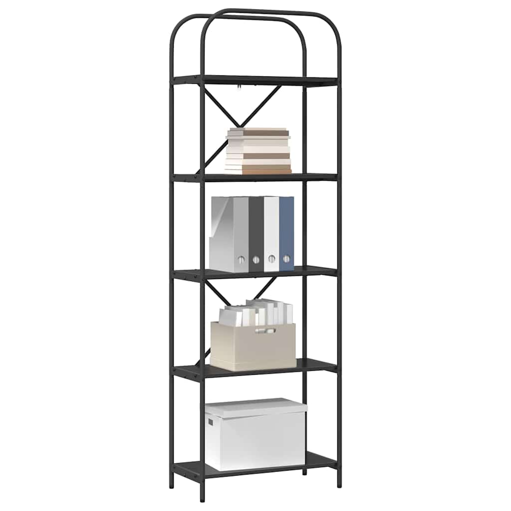 Libreria Rovere Nero 60 x 30 x 183 cm Legno multistrato