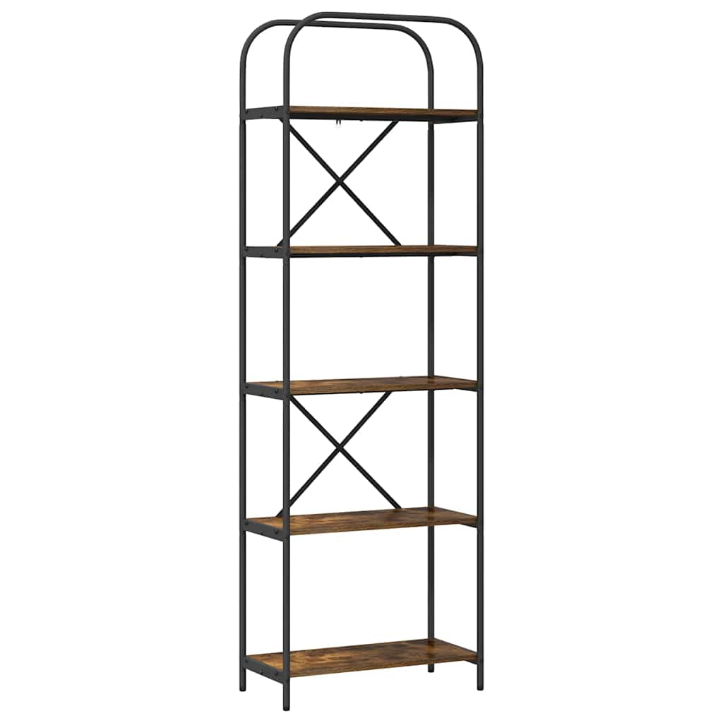 Libreria Rovere fumé 60 x 30 x 183 cm Legno multistrato