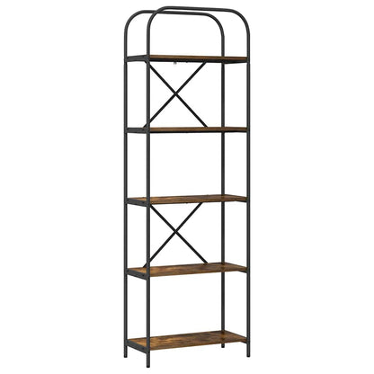 Libreria Rovere fumé 60 x 30 x 183 cm Legno multistrato