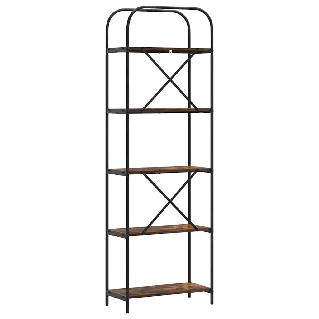 Libreria Rovere fumé 60 x 30 x 183 cm Legno multistrato