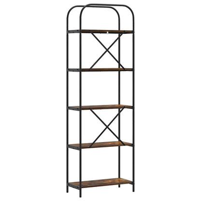 Libreria Rovere fumé 60 x 30 x 183 cm Legno multistrato