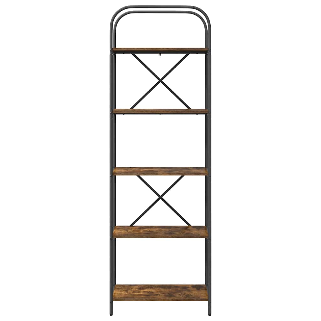 Libreria Rovere fumé 60 x 30 x 183 cm Legno multistrato