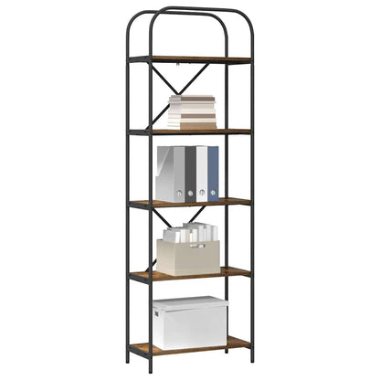 Libreria Rovere fumé 60 x 30 x 183 cm Legno multistrato