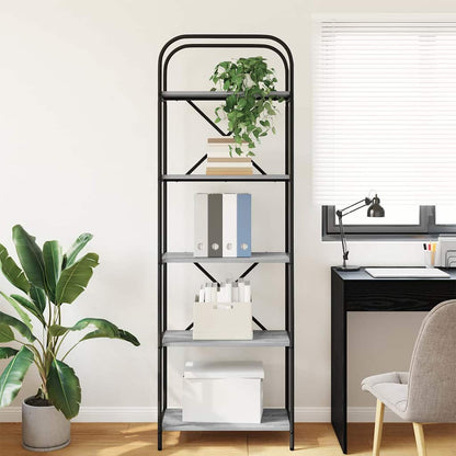 Libreria Grigio Sonoma 60 x 30 x 183 cm Legno multistrato