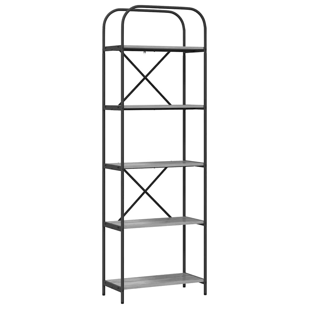 Libreria Grigio Sonoma 60 x 30 x 183 cm Legno multistrato