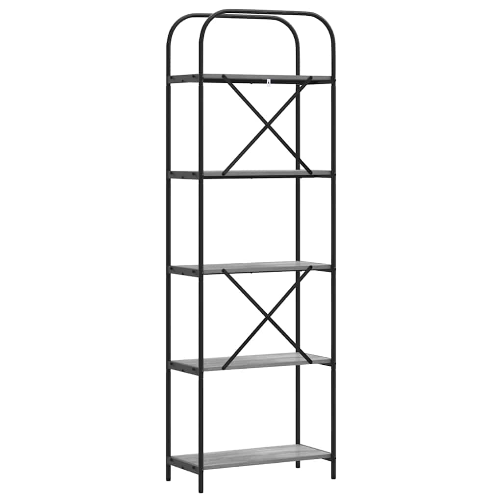 Libreria Grigio Sonoma 60 x 30 x 183 cm Legno multistrato