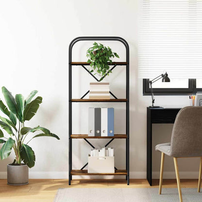 Libreria Rovere fumé 60 x 30 x 146 cm Legno multistrato