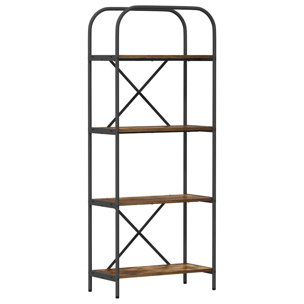 Libreria Rovere fumé 60 x 30 x 146 cm Legno multistrato