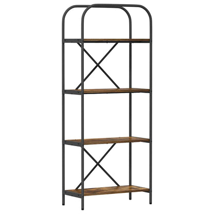 Libreria Rovere fumé 60 x 30 x 146 cm Legno multistrato