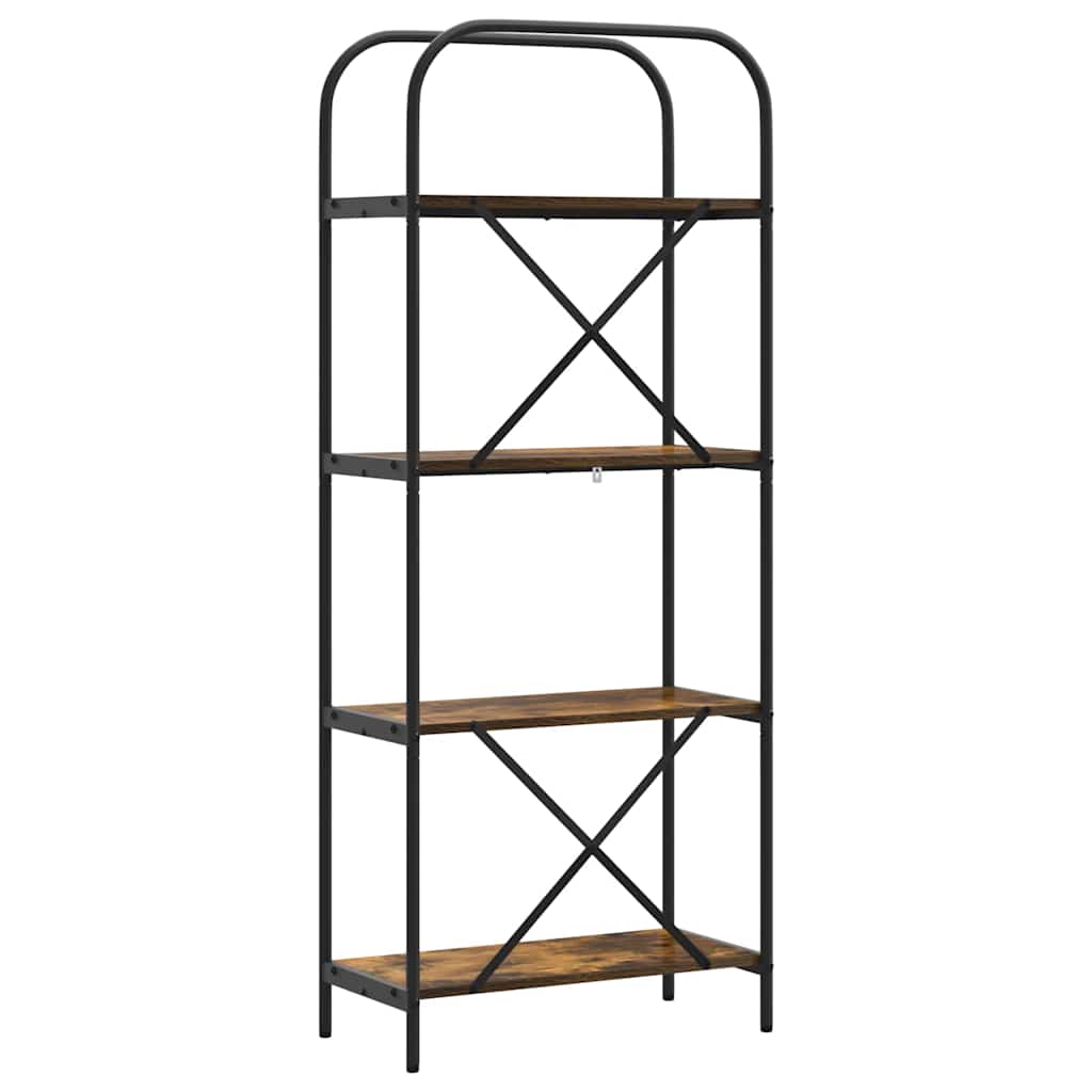 Libreria Rovere fumé 60 x 30 x 146 cm Legno multistrato