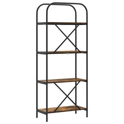 Libreria Rovere fumé 60 x 30 x 146 cm Legno multistrato