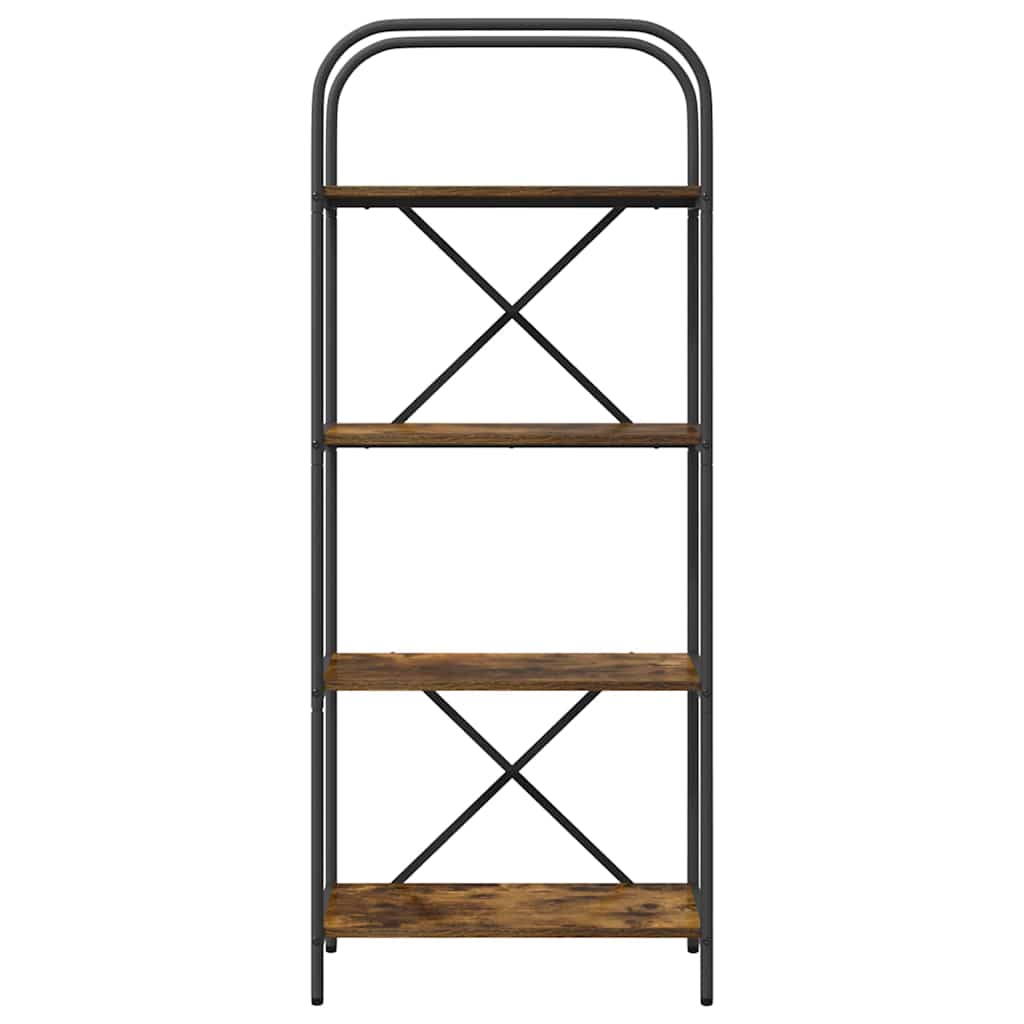 Libreria Rovere fumé 60 x 30 x 146 cm Legno multistrato