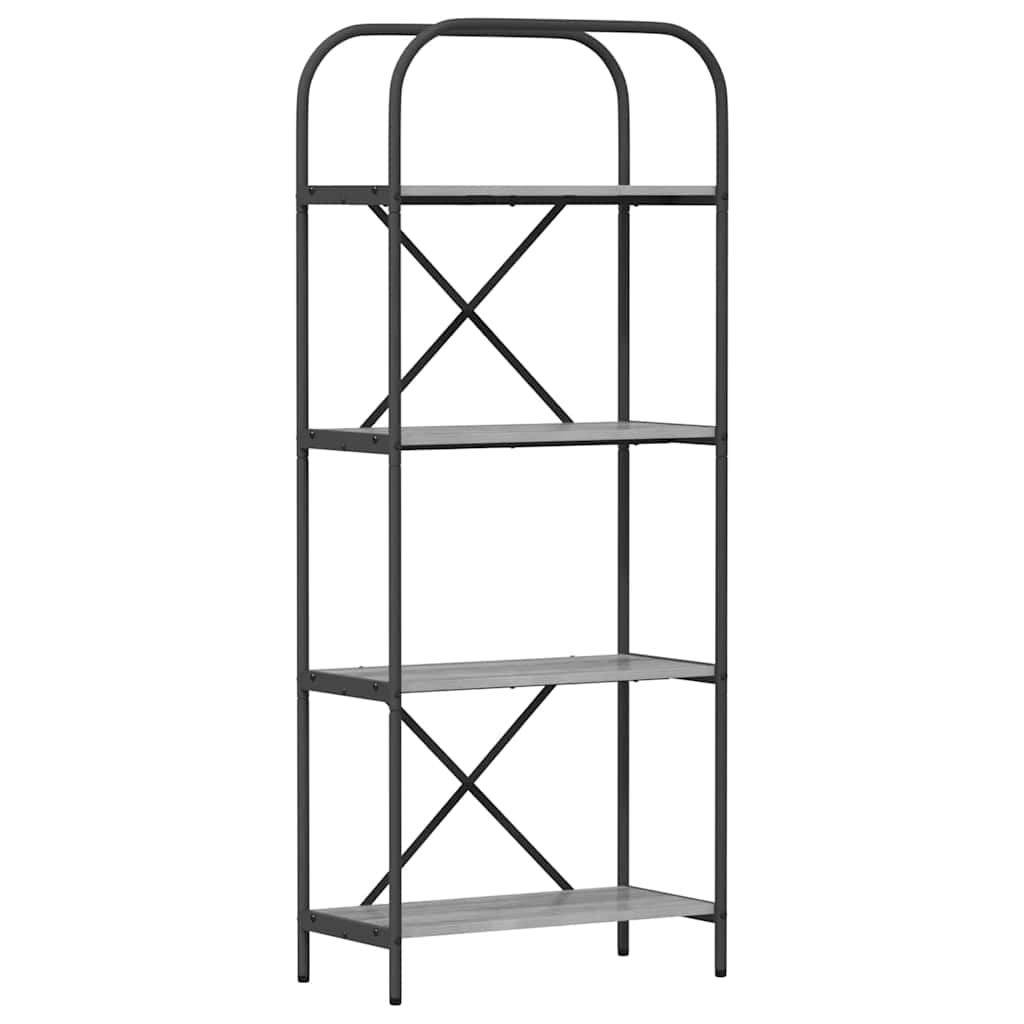 Libreria Grigio Sonoma 60 x 30 x 146 cm Legno multistrato