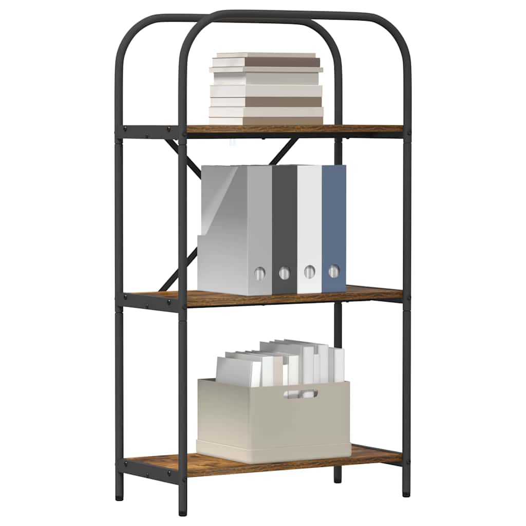 Libreria Rovere fumé 60 x 30 x 109 cm Legno multistrato