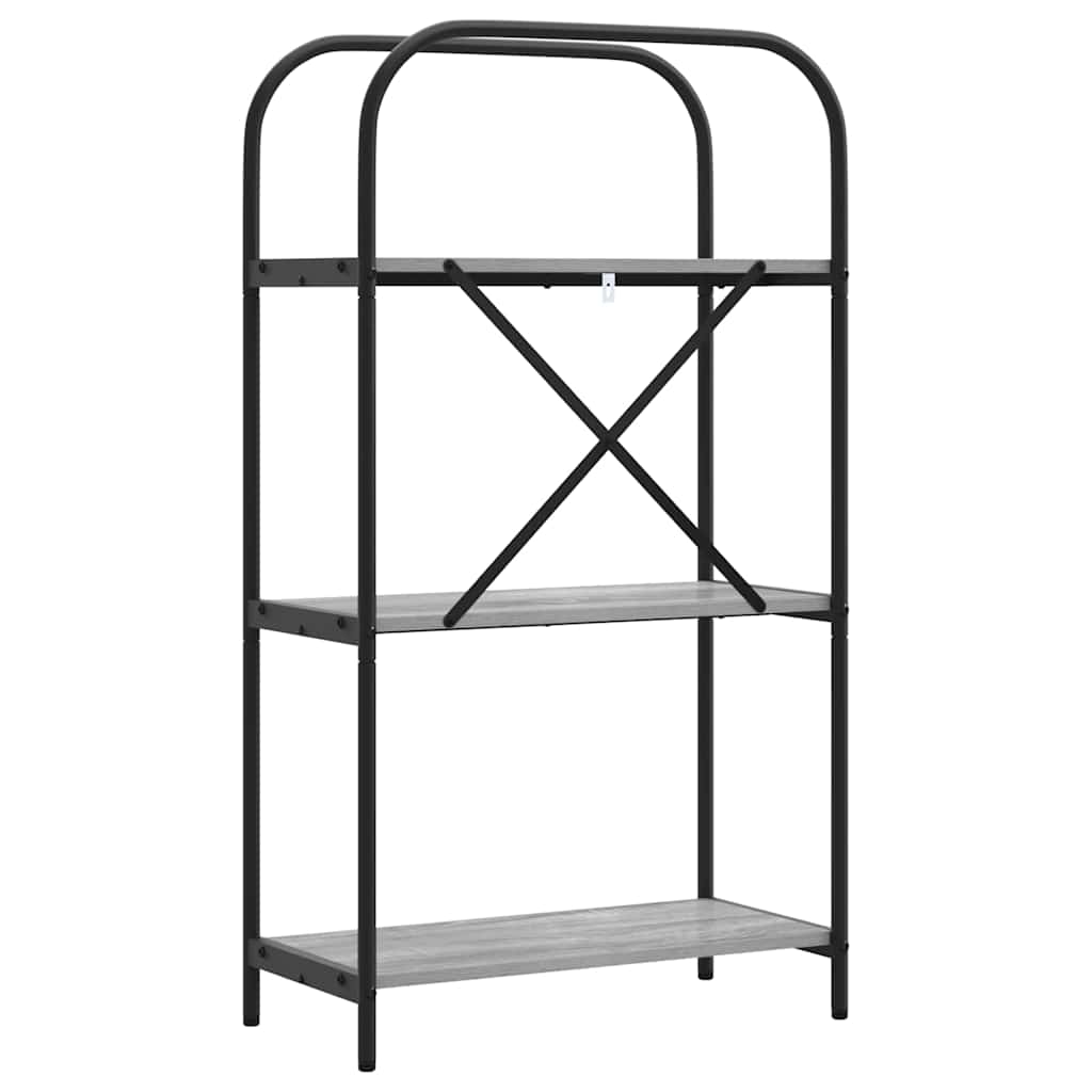 Libreria Grigio Sonoma 60 x 30 x 109 cm Legno multistrato