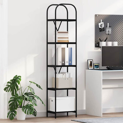 Libreria Rovere Nero 40 x 30 x 183 cm Legno multistrato