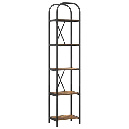 Libreria Rovere fumé 40 x 30 x 183 cm Legno multistrato