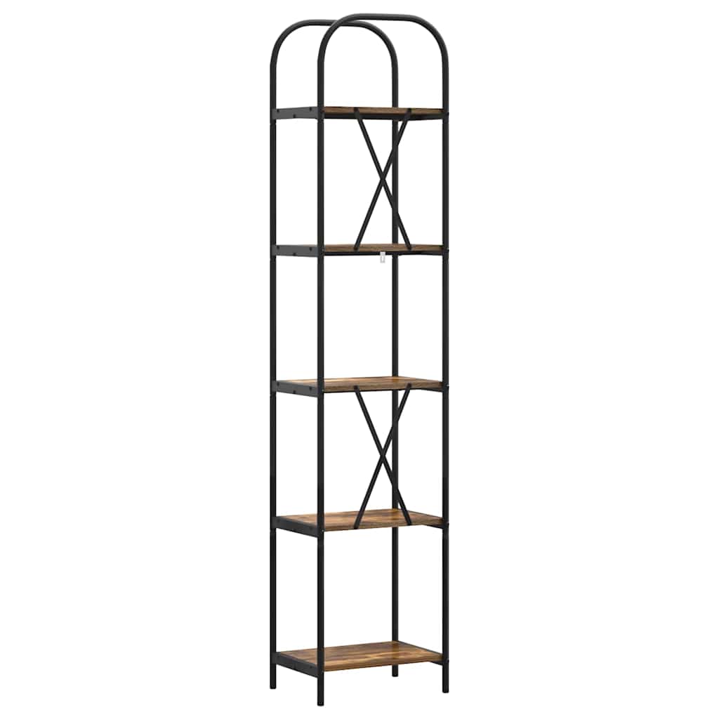 Libreria Rovere fumé 40 x 30 x 183 cm Legno multistrato