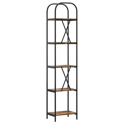 Libreria Rovere fumé 40 x 30 x 183 cm Legno multistrato