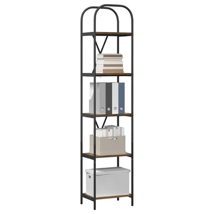 Libreria Rovere fumé 40 x 30 x 183 cm Legno multistrato