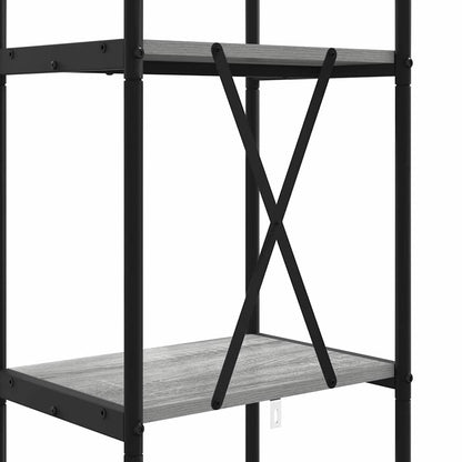 Libreria Grigio Sonoma 40 x 30 x 183 cm Legno multistrato