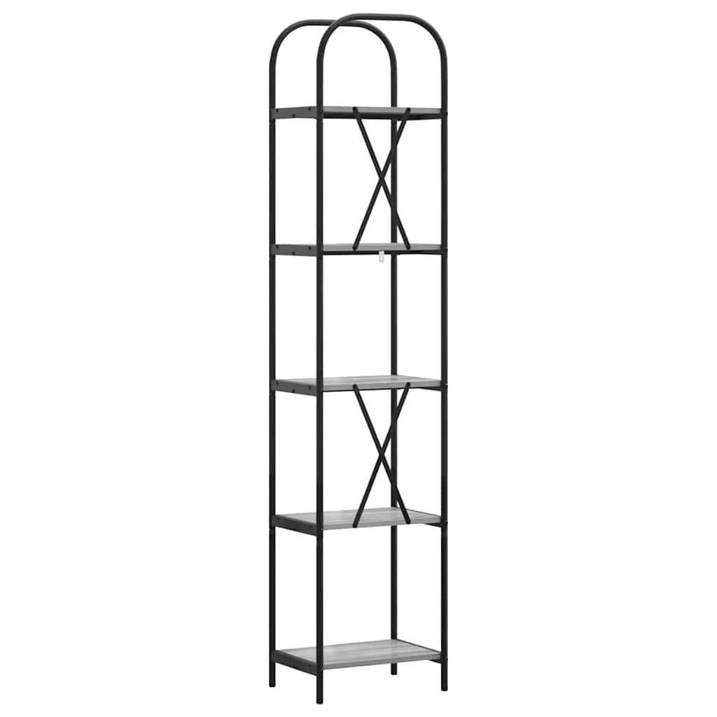 Libreria Grigio Sonoma 40 x 30 x 183 cm Legno multistrato