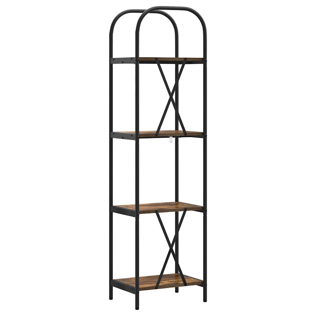 Libreria Rovere fumé 40 x 30 x 146 cm Legno multistrato