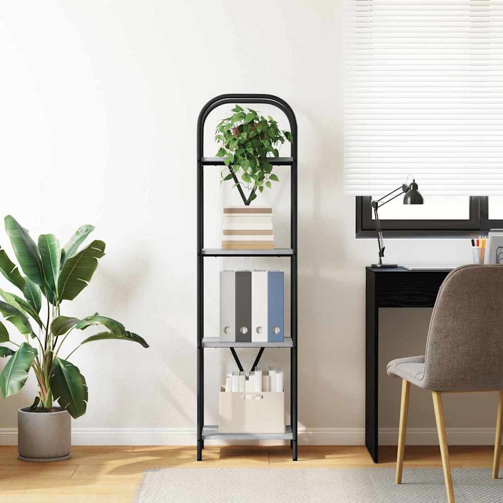 Libreria Grigio Sonoma 40 x 30 x 146 cm Legno multistrato