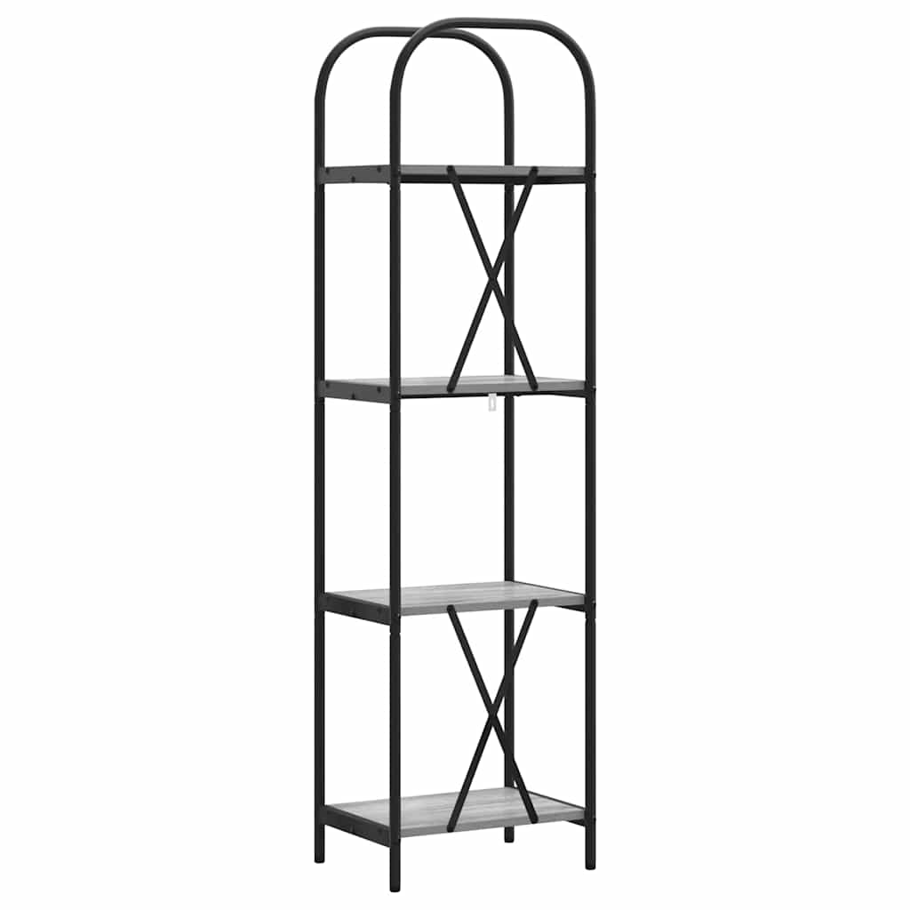 Libreria Grigio Sonoma 40 x 30 x 146 cm Legno multistrato