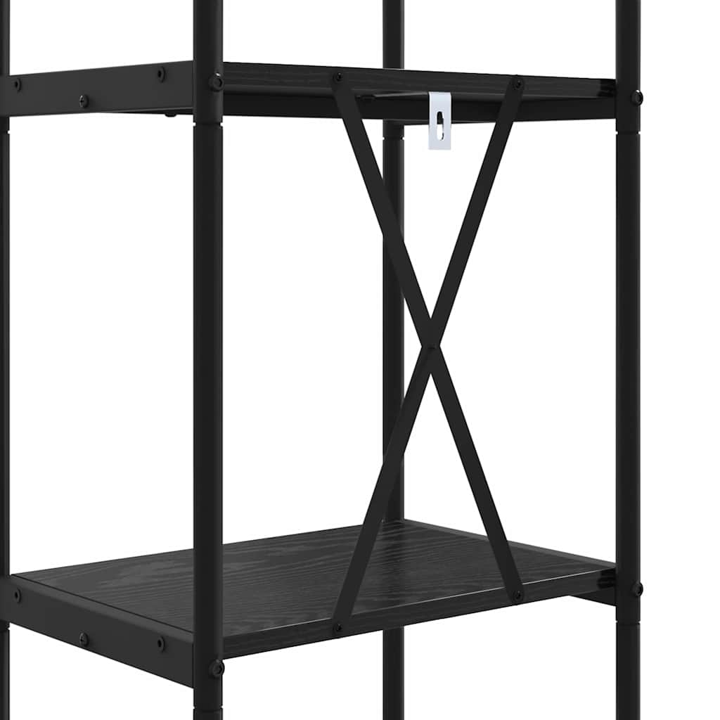 Libreria Rovere Nero 40 x 30 x 109 cm Legno multistrato