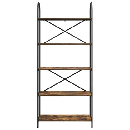 Libreria Rovere fumé 80 x 30 x 183 cm Legno multistrato