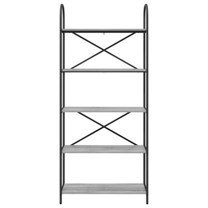 Libreria Grigio Sonoma 80 x 30 x 183 cm Legno multistrato