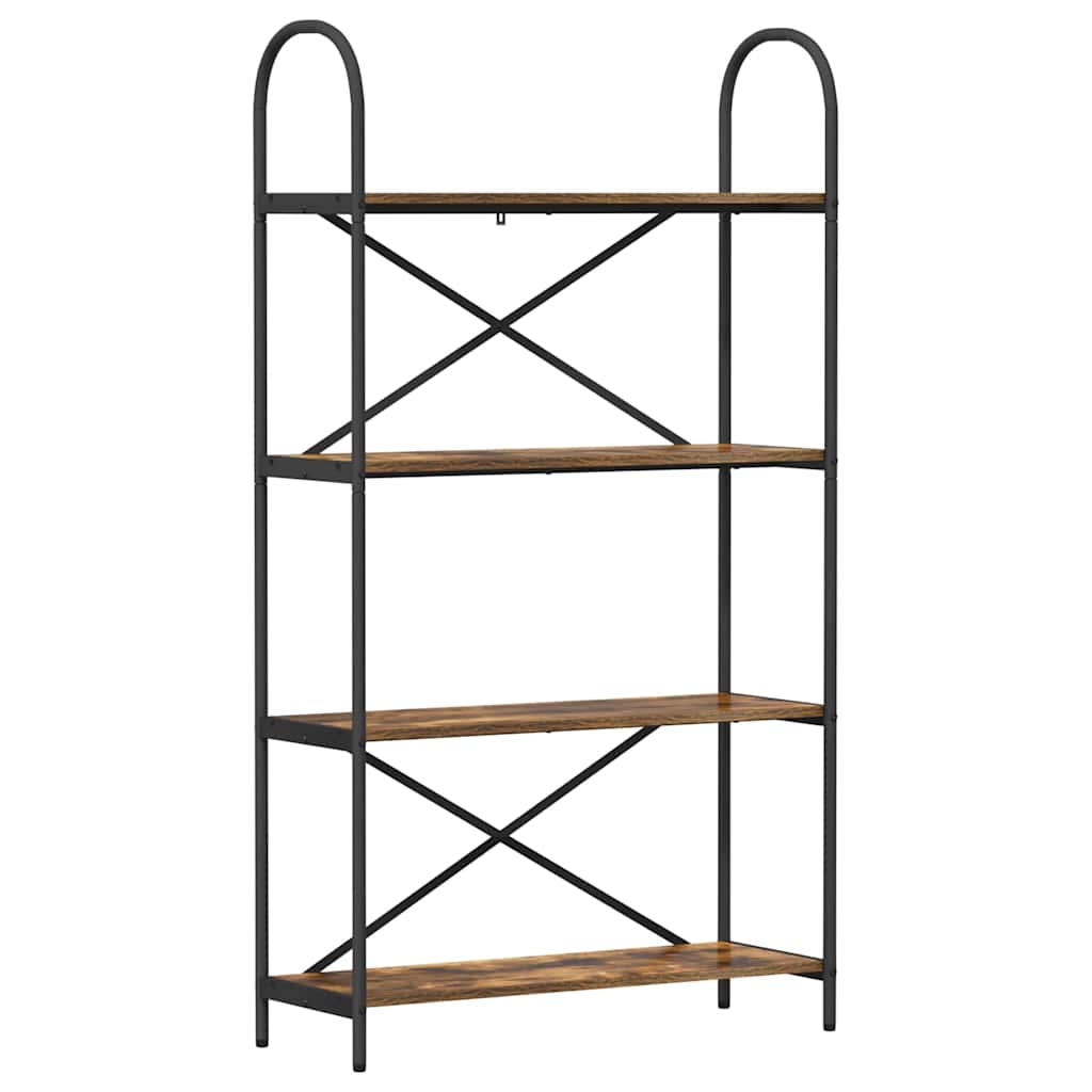 Libreria Rovere fumé 80 x 30 x 146 cm Legno multistrato