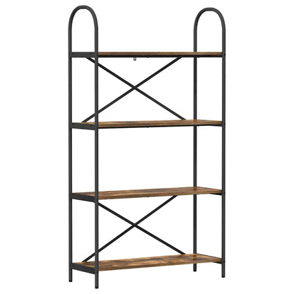 Libreria Rovere fumé 80 x 30 x 146 cm Legno multistrato