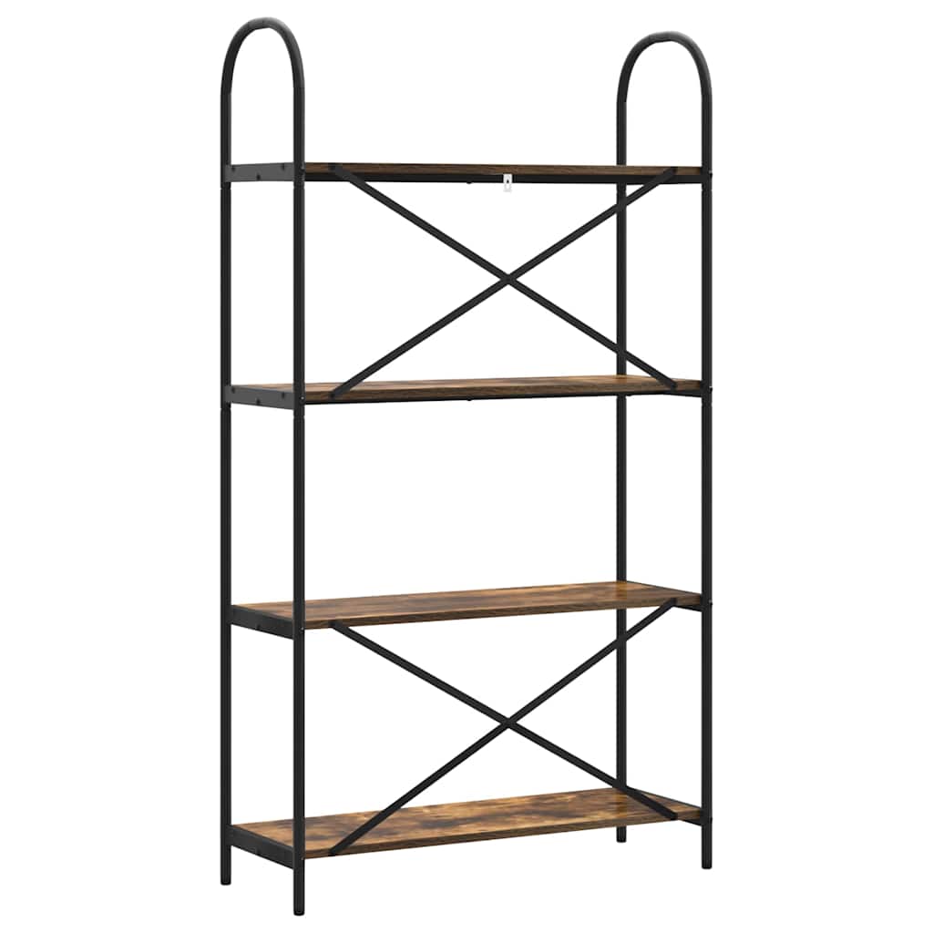 Libreria Rovere fumé 80 x 30 x 146 cm Legno multistrato