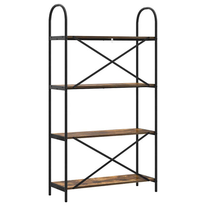 Libreria Rovere fumé 80 x 30 x 146 cm Legno multistrato