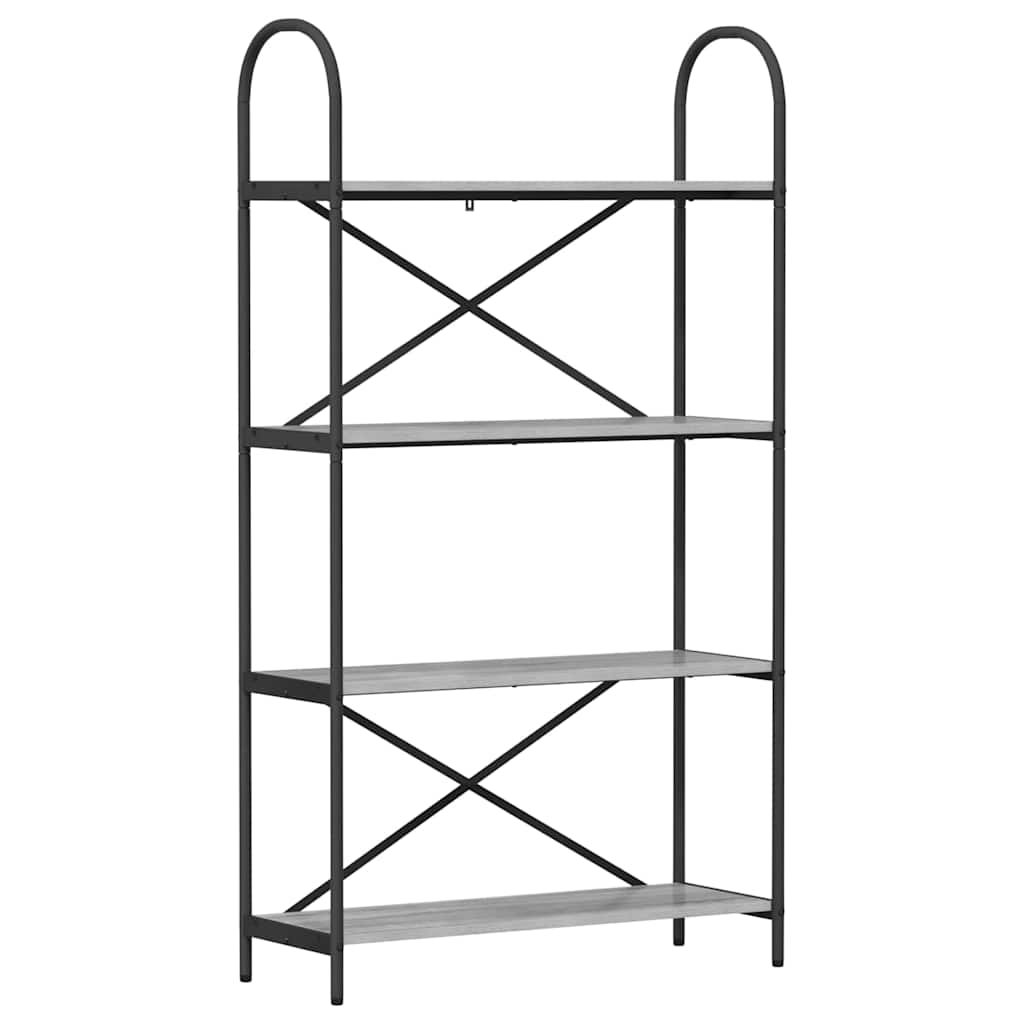 Libreria Grigio Sonoma 80 x 30 x 146 cm Legno multistrato