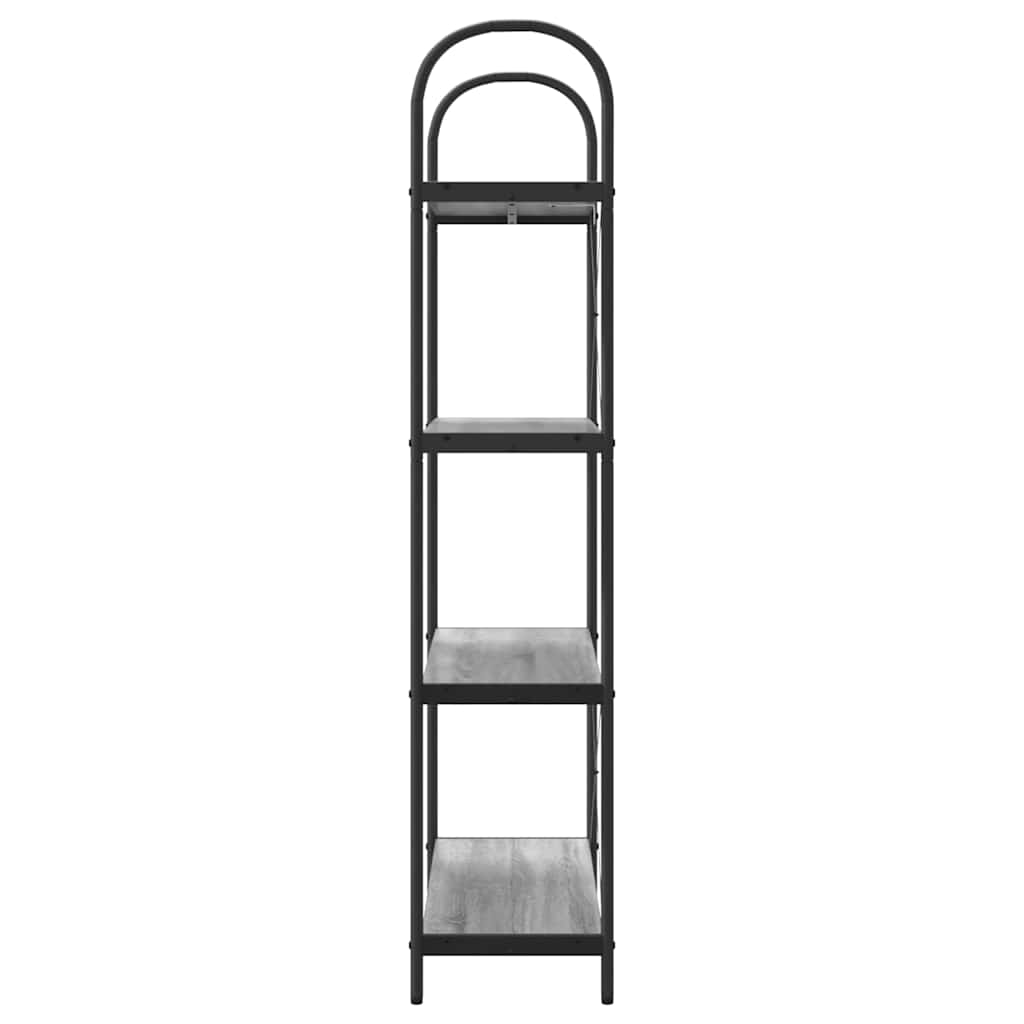 Libreria Grigio Sonoma 80 x 30 x 146 cm Legno multistrato