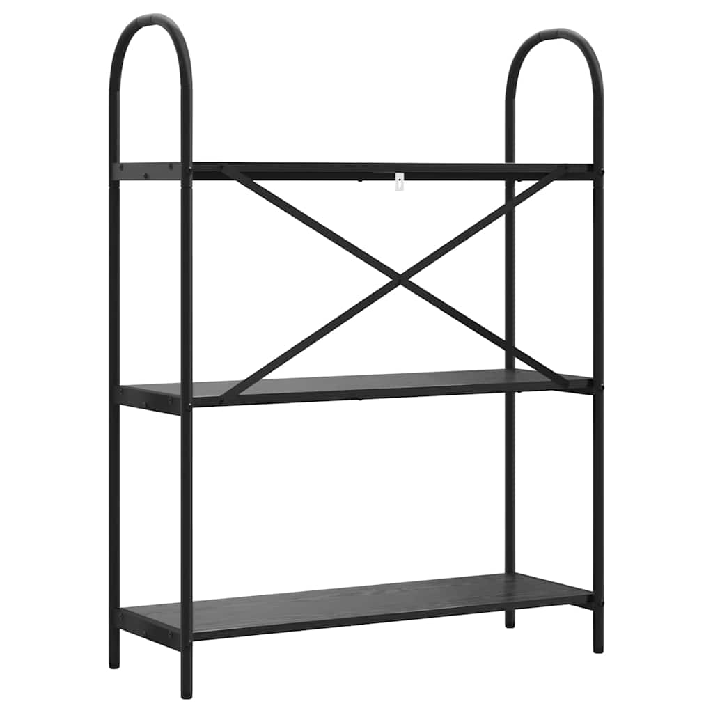 Libreria Rovere Nero 80 x 30 x 109 cm Legno multistrato